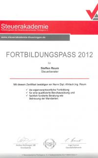 Fortbildungsnachweise