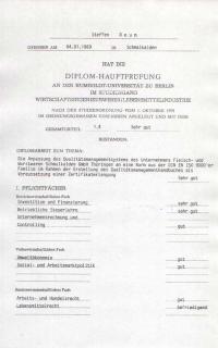 Zeugnisse Steffen Reum